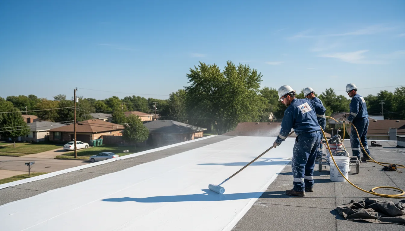 Commercial roof coating in Kyle, TX near me